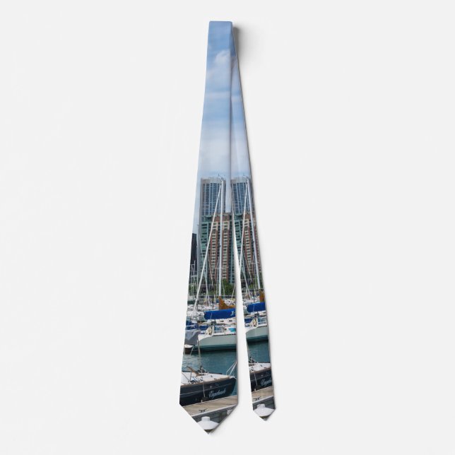 Beautiful Chicago Harbour Neck Tie (Front)
