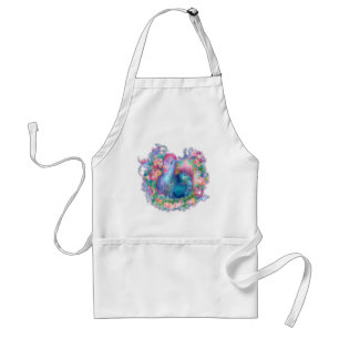 Beautiful Chicken and Flowers Standard Apron