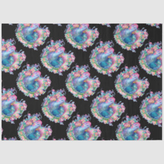 Beautiful Chicken and Flowers Tissue Paper