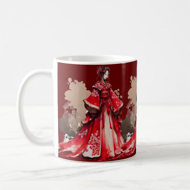 Beautiful Chinese Lady Coffee Mug (Left)