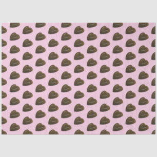 Beautiful Chocolate Heart Pattern Tissue Paper