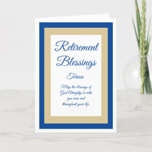 Beautiful Christian retirement card
