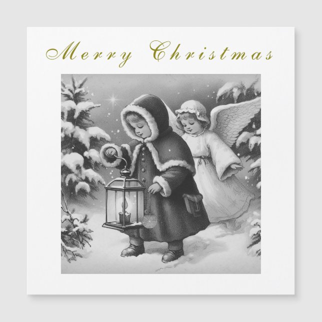 Beautiful Christmas Angels Holiday  (Front)