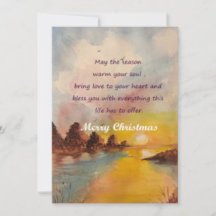 Beautiful christmas card filled with joy happiness