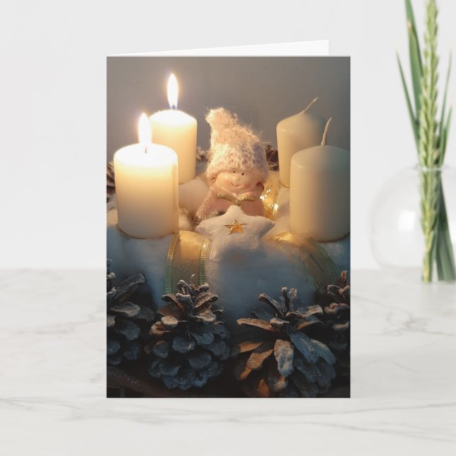 Beautiful Christmas design blank card (Front)