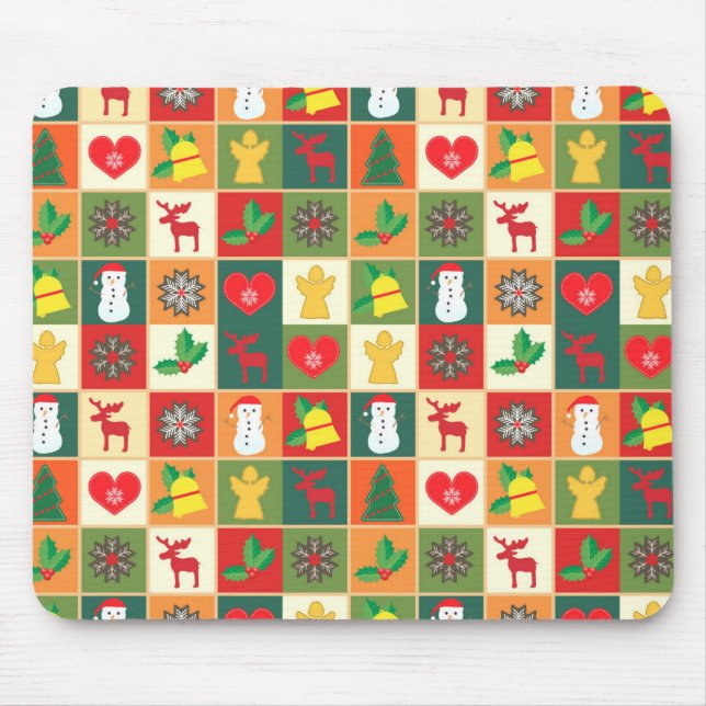 Beautiful Christmas Figures Mouse Pad (Front)