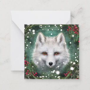 Beautiful Christmas Fox Card