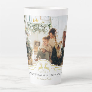 Beautiful Christmas Frame Personalised Photo Latte Mug