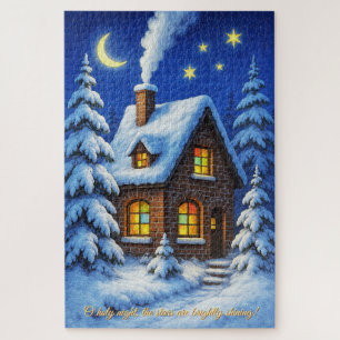 Beautiful Christmas Greeting Jigsaw Puzzle