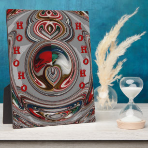 Beautiful Christmas Hearts Holiday Season Colours  Plaque