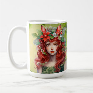 Beautiful Christmas Lady Mug