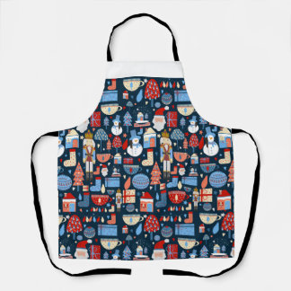 beautiful Christmas pattern Apron
