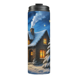 Beautiful Christmas Thermal Tumbler