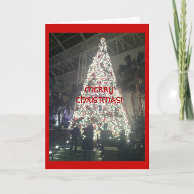 Beautiful Christmas Tree Card! Holiday Card (Front)