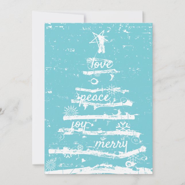 Beautiful Christmas tree Holiday card (Front)