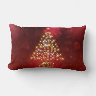 Beautiful Christmas Tree Lumbar Cushion