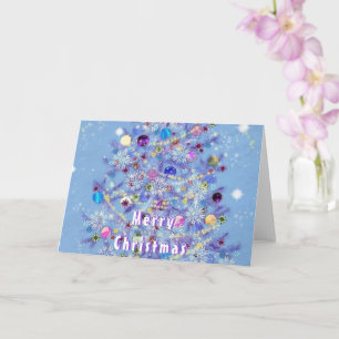 Beautiful Christmas Tree Merry Christmas Card