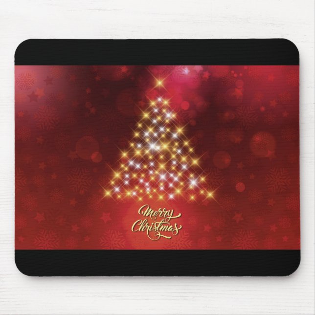 Beautiful Christmas Tree Mouse Pad (Front)