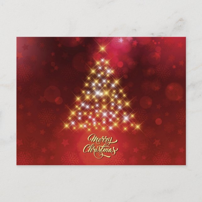 Beautiful Christmas Tree Postcard (Front)