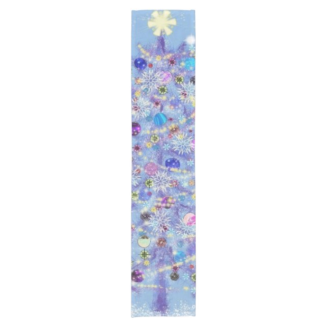 Beautiful Christmas Tree Table Runner (Front)