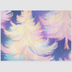 Beautiful Christmas Trees Light Sparkle Christmas Tissue Paper