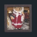 Beautiful Christmas with Love Have a Nice Day and  Gift Box<br><div class="desc">2" Square Gift Box</div>
