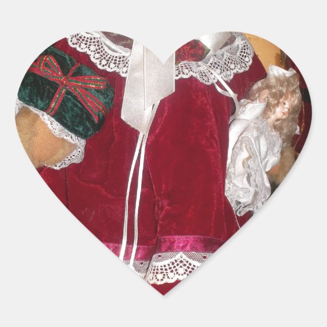 Beautiful Christmas with Love Have a Nice Day and  Heart Sticker (Front)