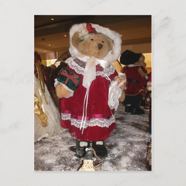 Beautiful Christmas with Love Have a Nice Day and  Holiday Postcard (Front)