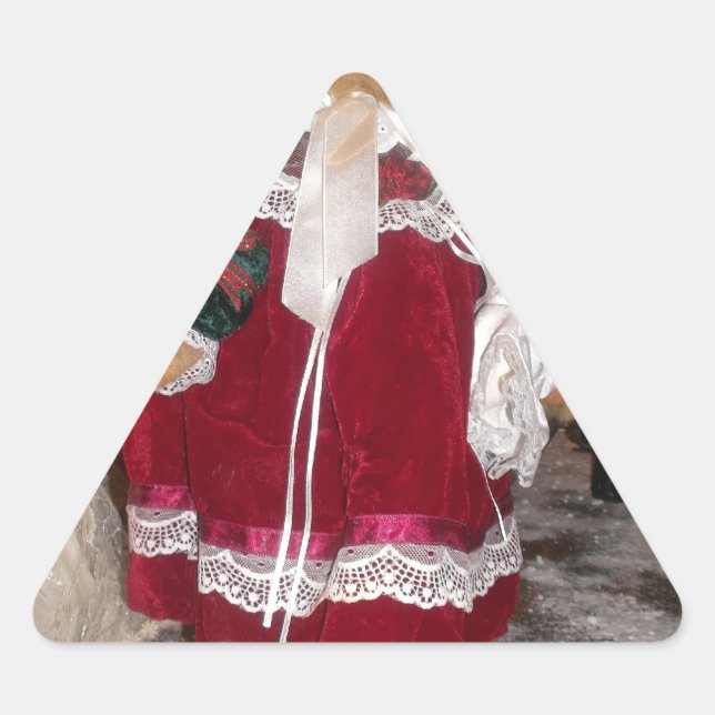 Beautiful Christmas with Love Have a Nice Day and  Triangle Sticker (Front)