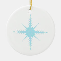Beautiful circle ornament with snowflakes