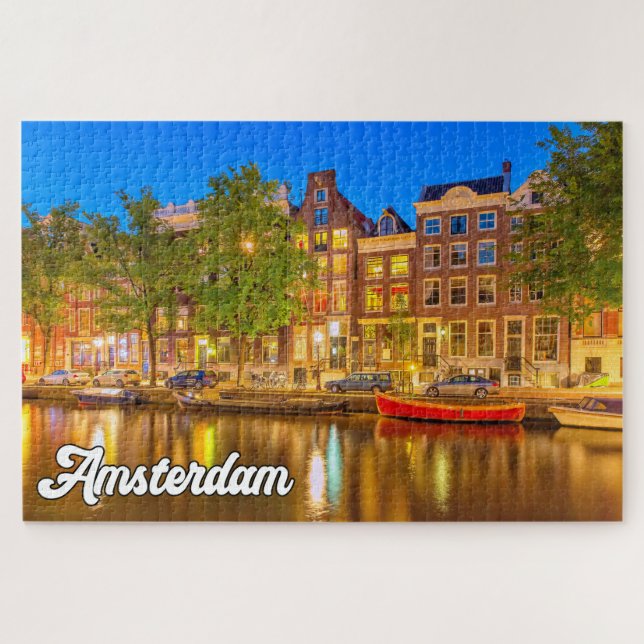 Beautiful City Of Amsterdam, Netherlands Jigsaw Puzzle (Horizontal)
