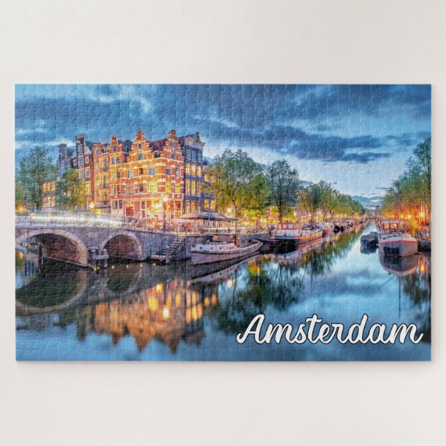 Beautiful City Of Amsterdam, Netherlands Jigsaw Puzzle (Horizontal)