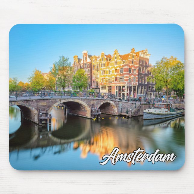 Beautiful City Of Amsterdam, Netherlands Mouse Pad (Front)
