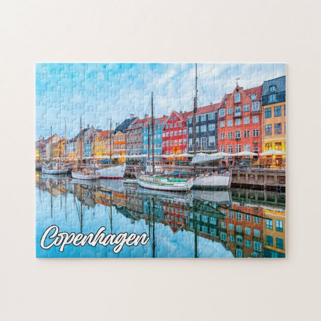 Beautiful City Of Copenhagen, Denmark Jigsaw Puzzle (Horizontal)