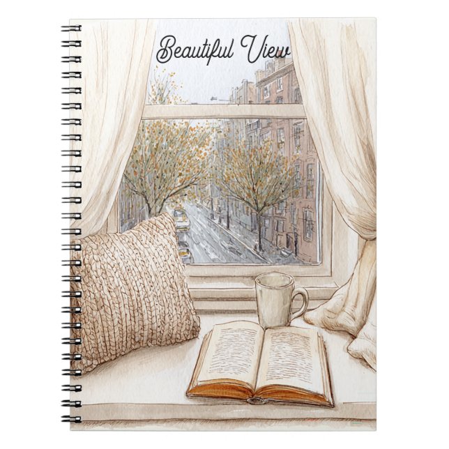 Beautiful City View Window Notebook (Front)