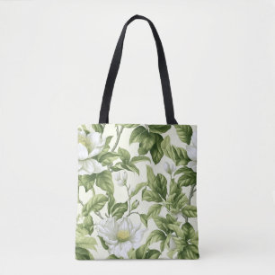 Beautiful classic floral pattern tote bag