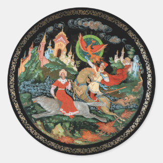 Beautiful classic round sticker