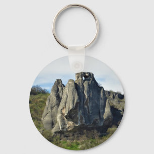 Beautiful Cliffs Photo Button Key Ring