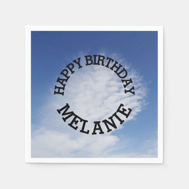 Beautiful cloud napkin (Front)