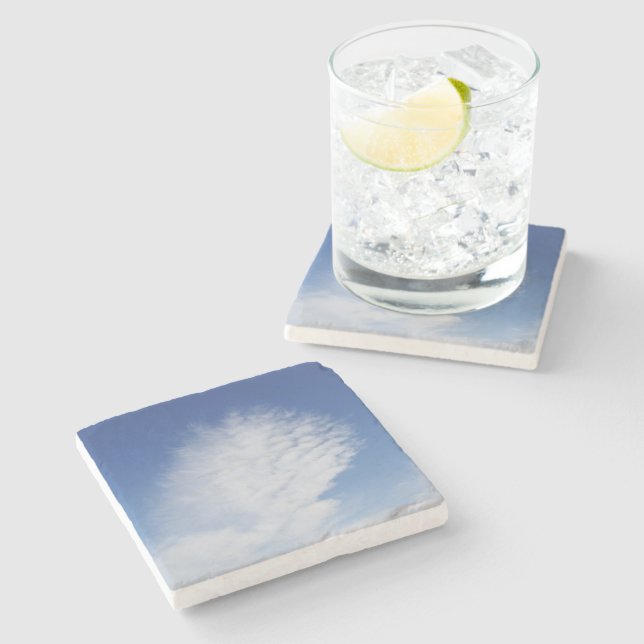 Beautiful cloud stone coaster (Side)