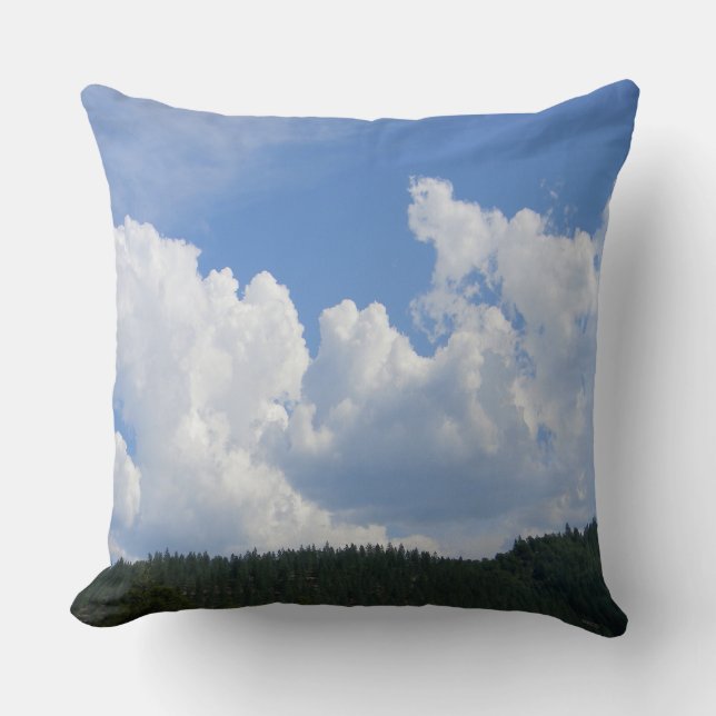 Beautiful clouds in the mountains... cushion (Front)