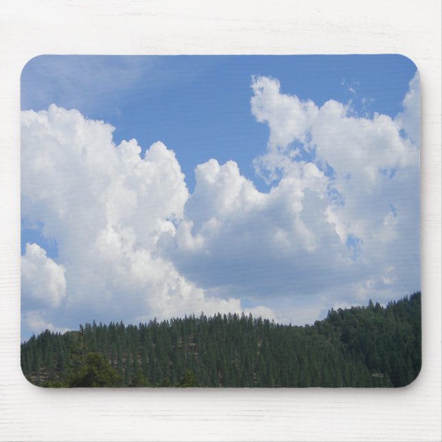 Beautiful clouds in the mountains... mouse pad (Front)