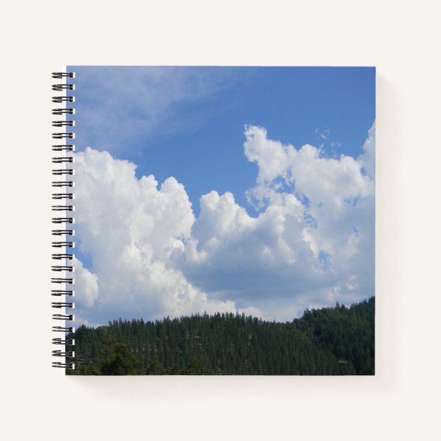 Beautiful clouds in the mountains... notebook (Front)