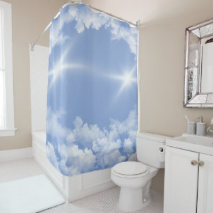 beautiful clouds shower curtain