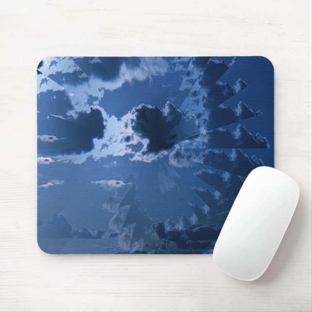Beautiful cloudy skies over the mountains.... mouse pad (With Mouse)