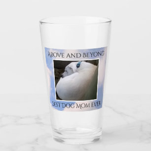 Beautiful Cloudy Sky Best Dog Mum Cute Calm Blue Glass