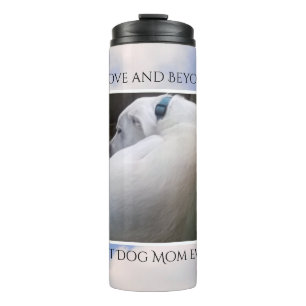 Beautiful Cloudy Sky Best Dog Mum Cute Calm Blue Thermal Tumbler
