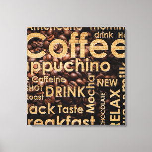 Beautiful Coffee Espresso Design Canvas Print