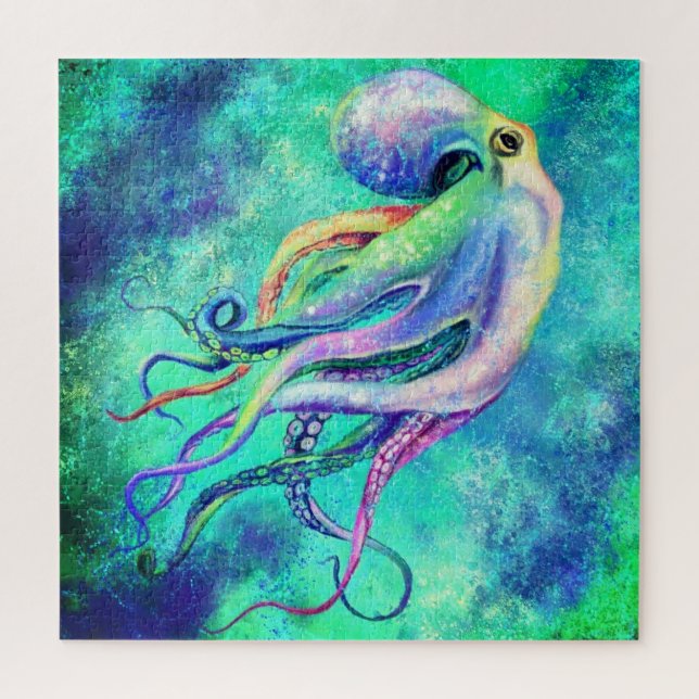 Beautiful Color Octopus Puzzle (Vertical)