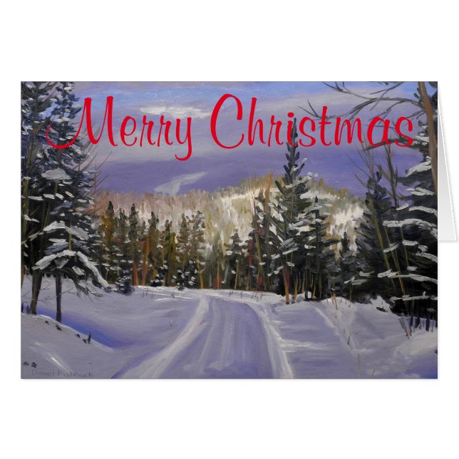 Beautiful Colorado Mountain Snow Scene (Front Horizontal)